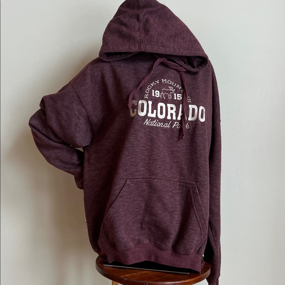 Ragwear Colorado National Park Maroon Hoodie with moose